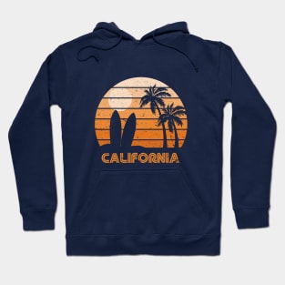 Retro Sunset California Surf Hoodie